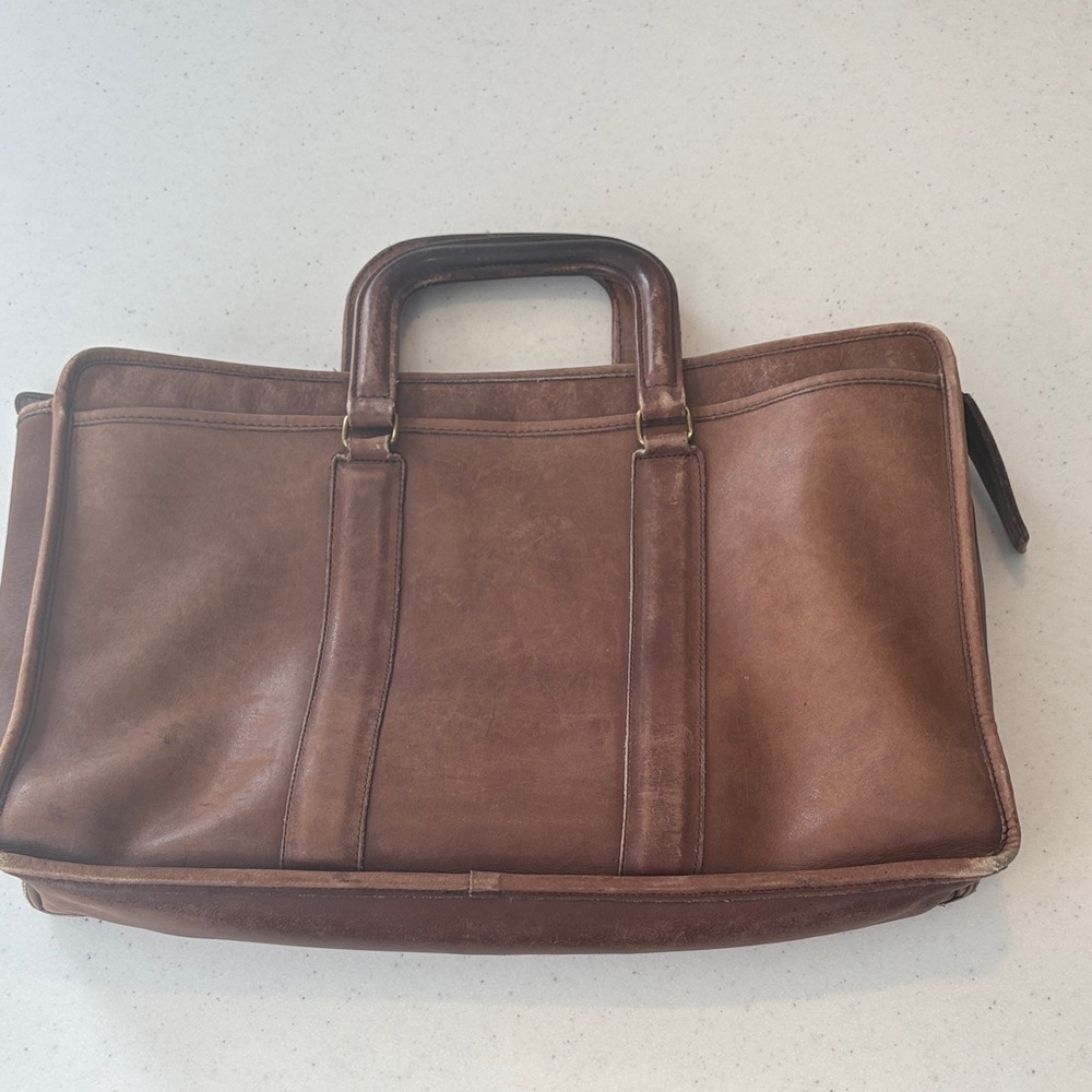 Coach Vintage Leather Briefcase embassy style